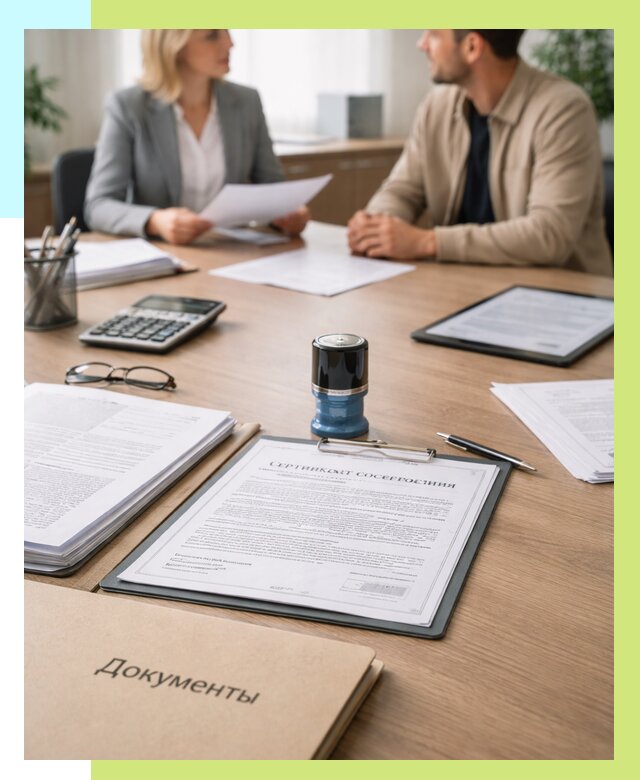 Сертификат соответствия на продукцию в Выксе от 15555 р.|Алешин-Вкс