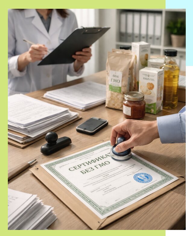Получение сертификата Без ГМО для продукции в Выксе